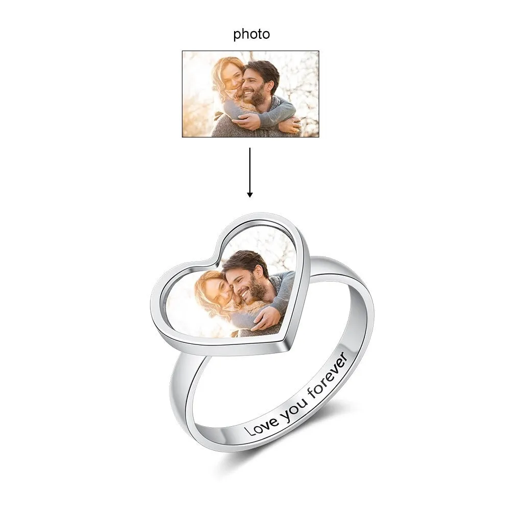 Customized Engraving & Photo Ring