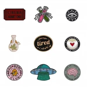 Cute Cartoon Letter Alloy Enamel Plating Unisex Brooches