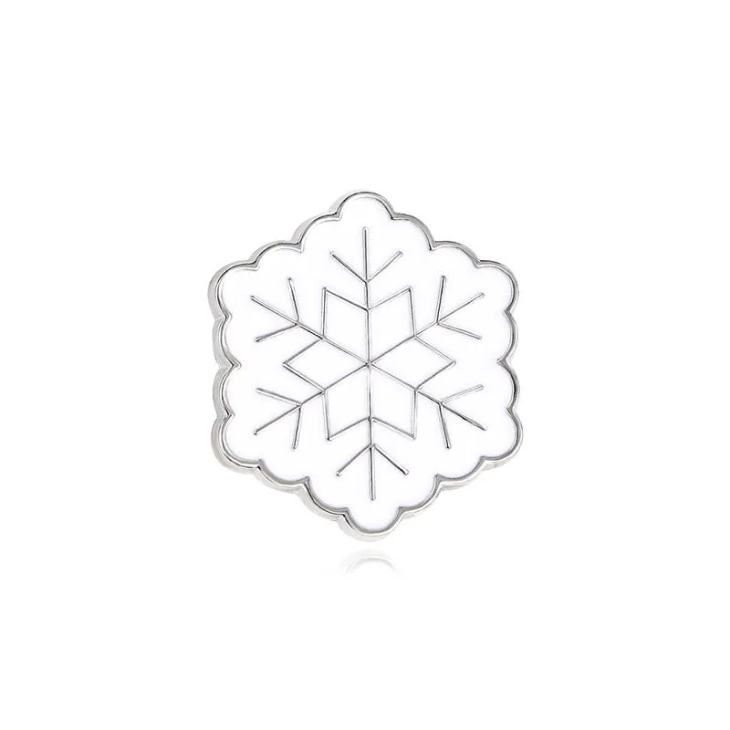 Cute Pin Christmas Tree Snowman Snowflake Alloy Enamel Unisex Brooches