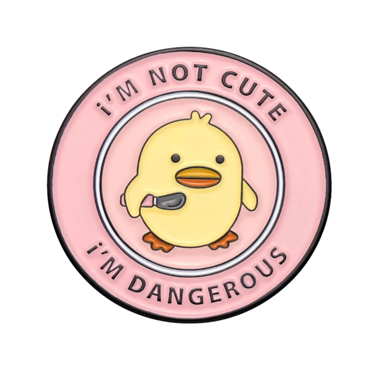 Dangerous Duck Brooch Enamel Pin