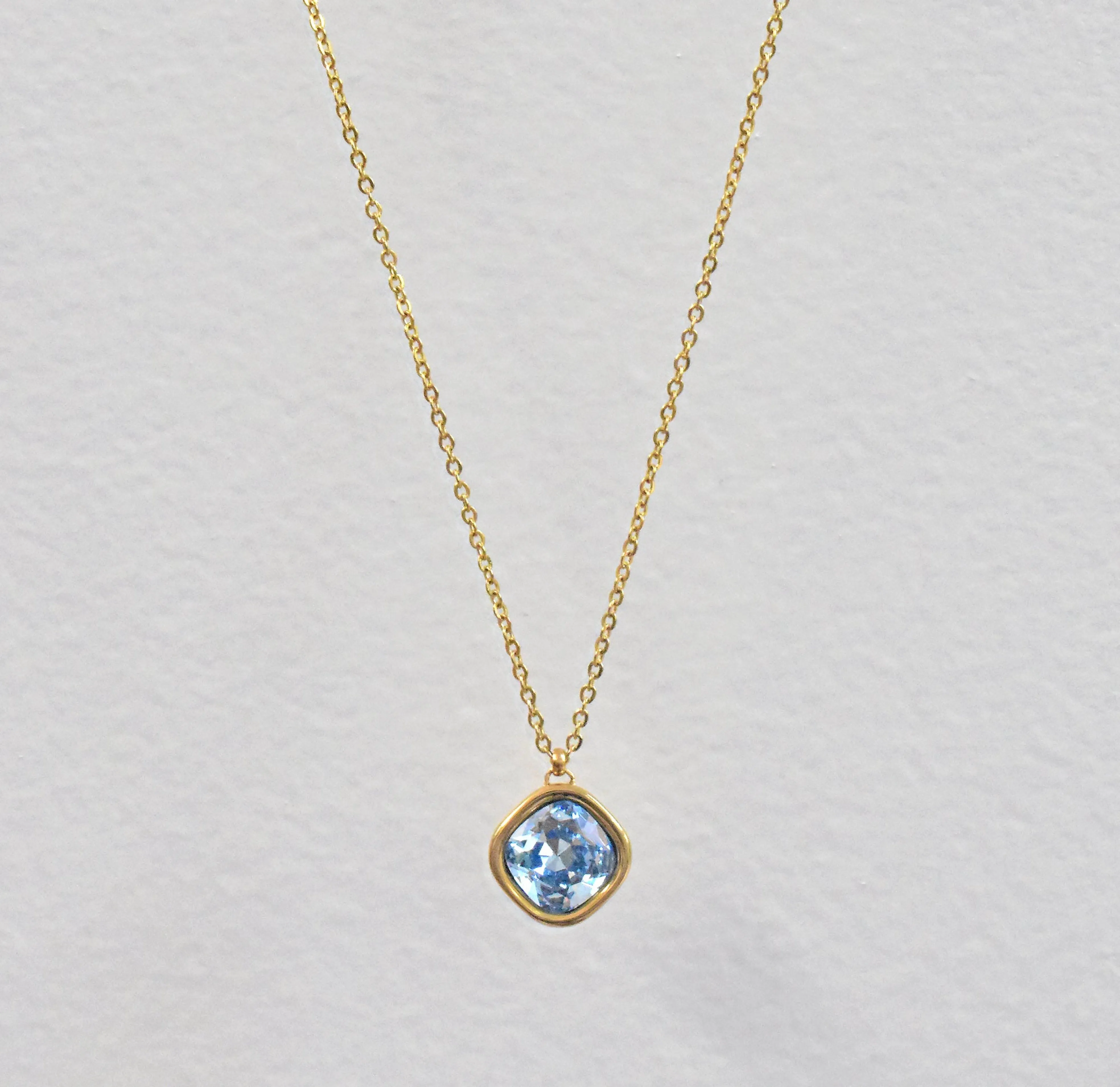 DESIREE AQUAMARINE BIRTHSTONE PENDANT - MARCH