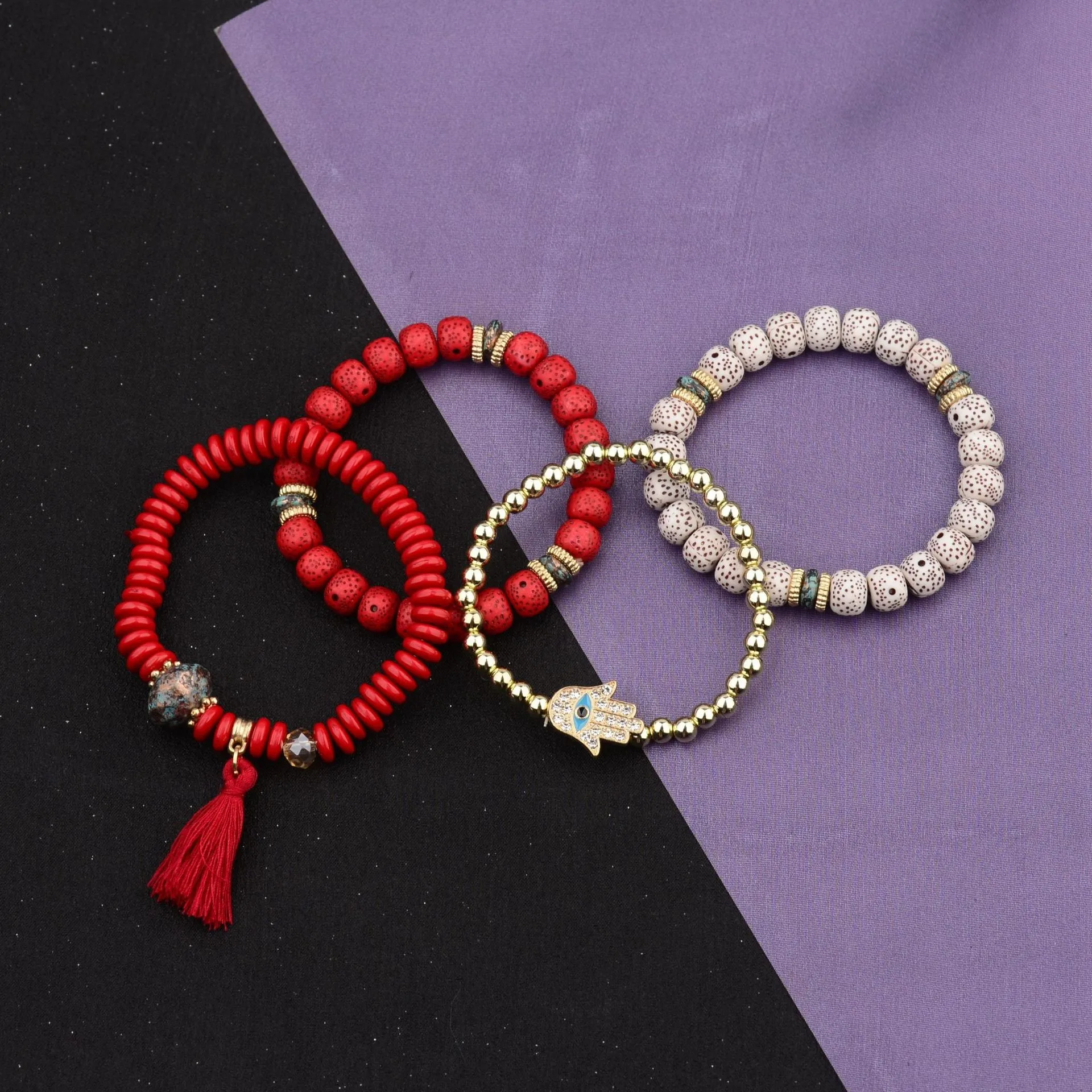 diy handmade beaded multilayer bracelet