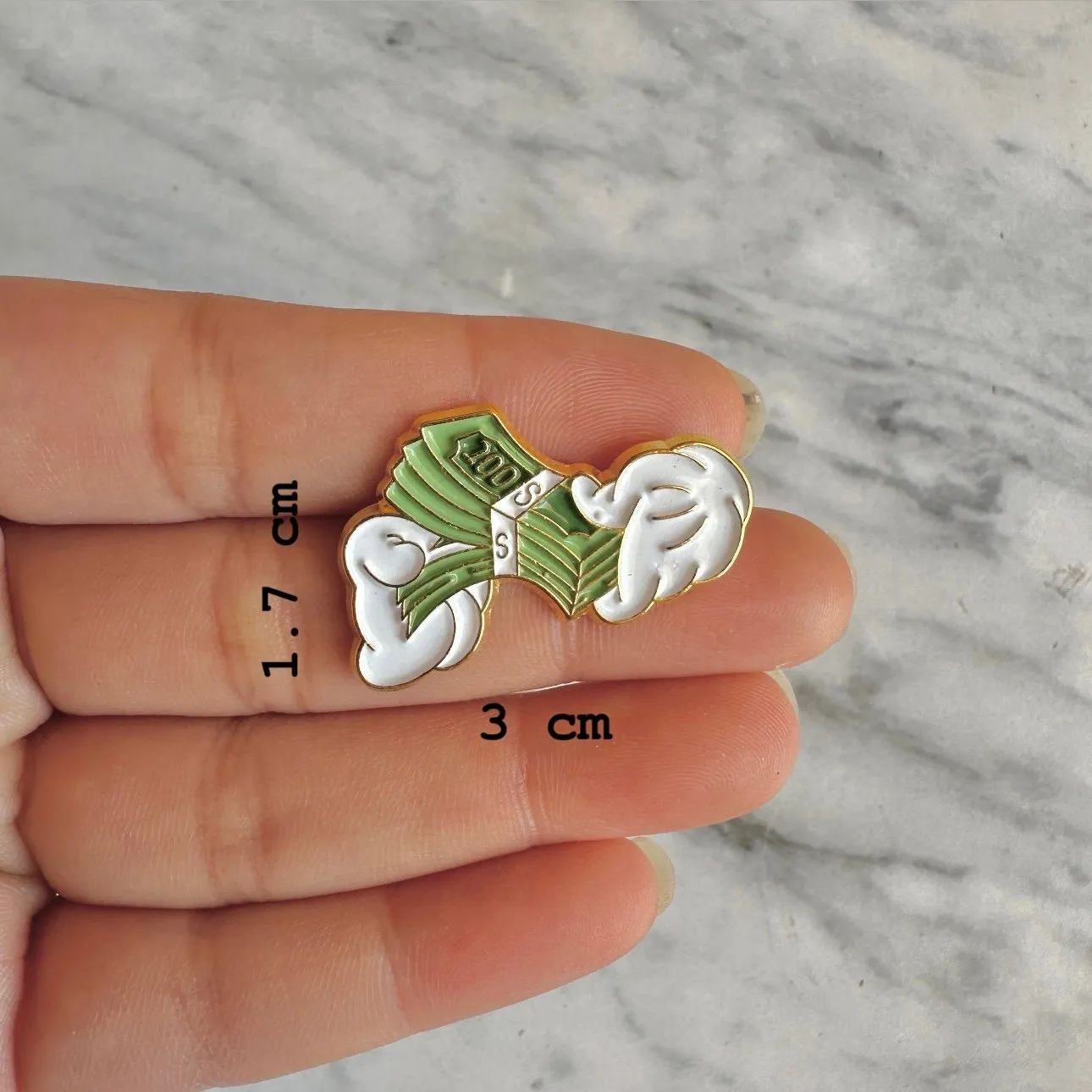 Dollar Bills Brooch Enamel Pin