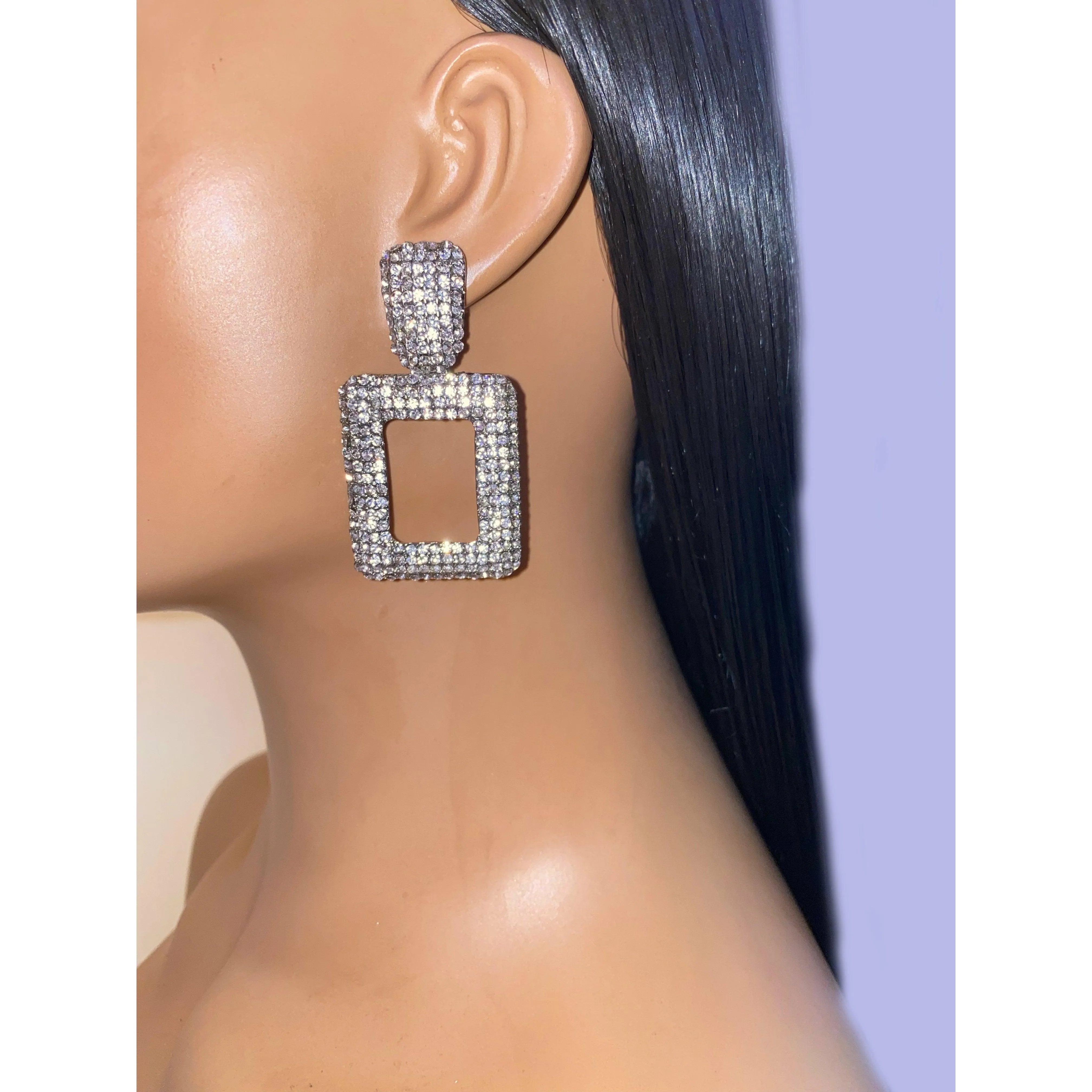 Double Platinum Earrings