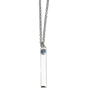 DROP PENDANT SILVERTONE NECKLACE