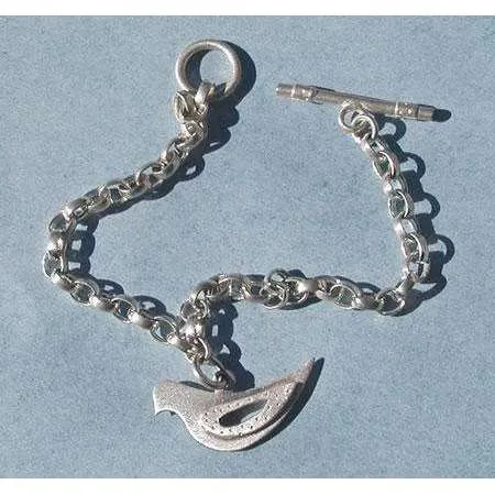 Emily Rosenfeld Sterling Silver Dove Charm Bracelet