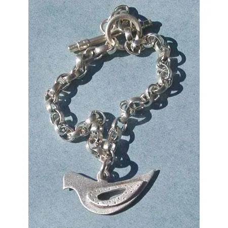 Emily Rosenfeld Sterling Silver Dove Charm Bracelet