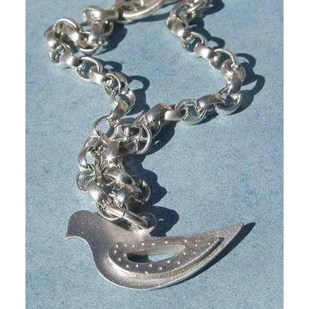 Emily Rosenfeld Sterling Silver Dove Charm Bracelet