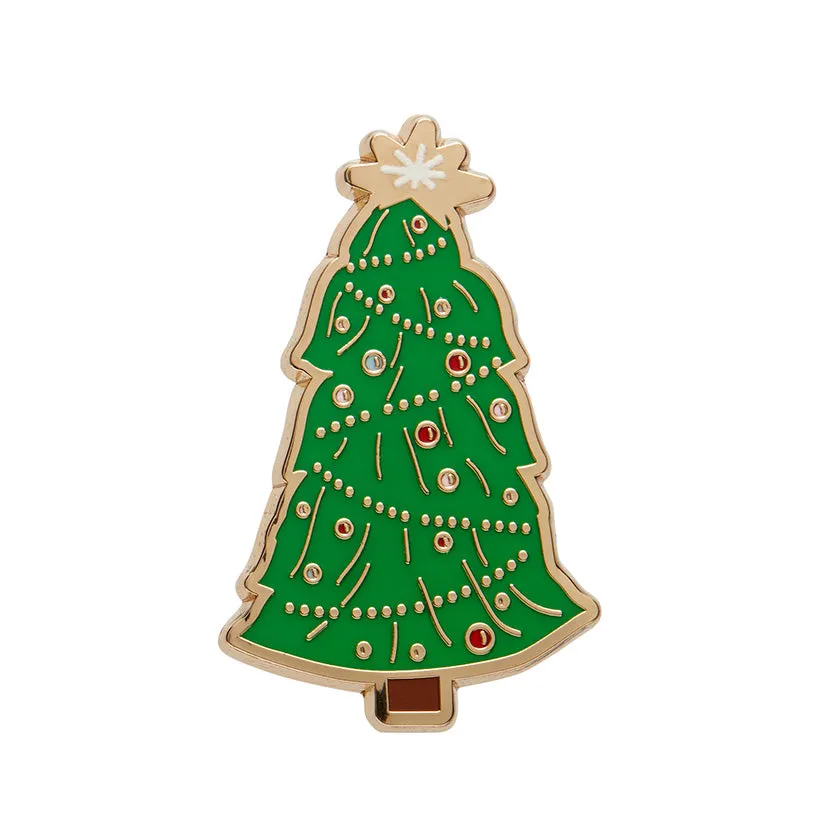 Erstwilder Merry Kitschmas - Topped With Tinsel Enamel Pin