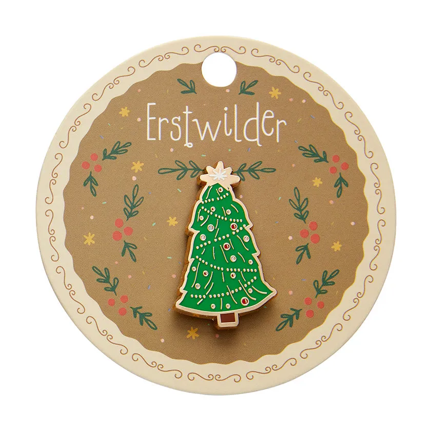 Erstwilder Merry Kitschmas - Topped With Tinsel Enamel Pin