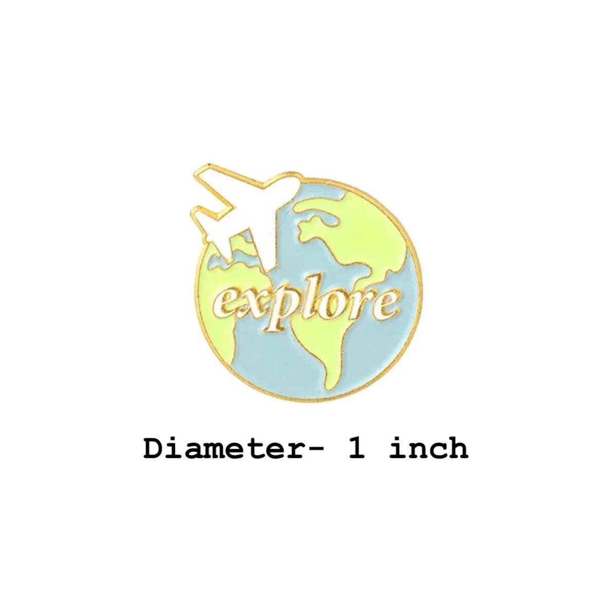 Explore The World Brooch Enamel Pin