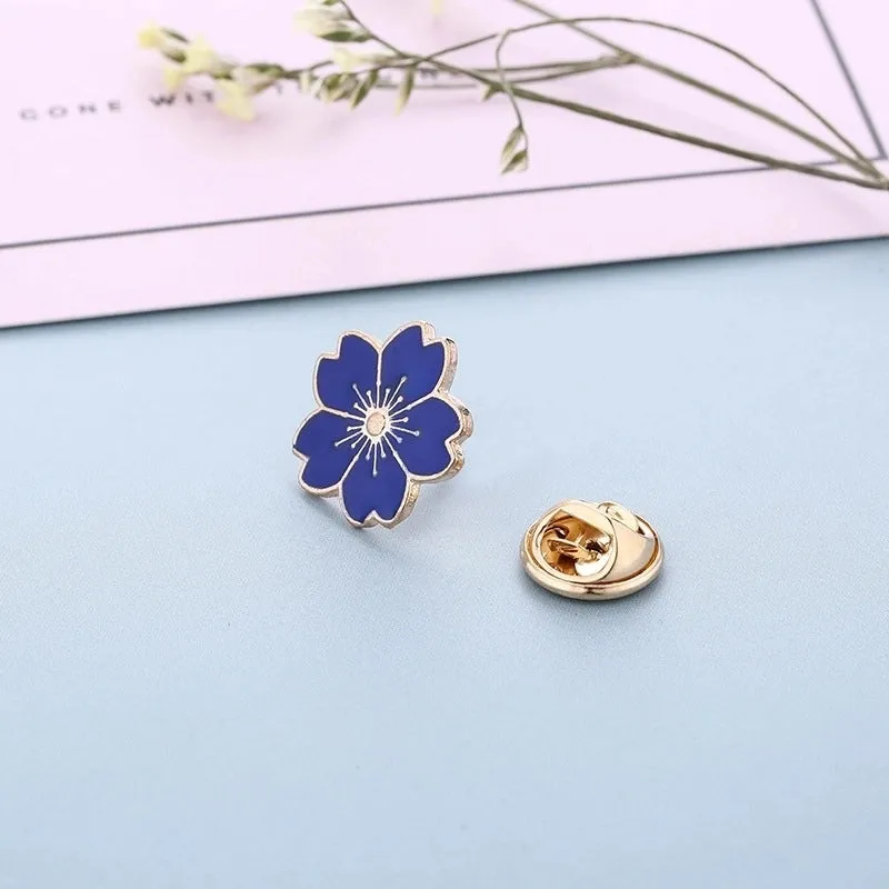 Fashion Pin Flower Alloy Enamel Women'S Brooches