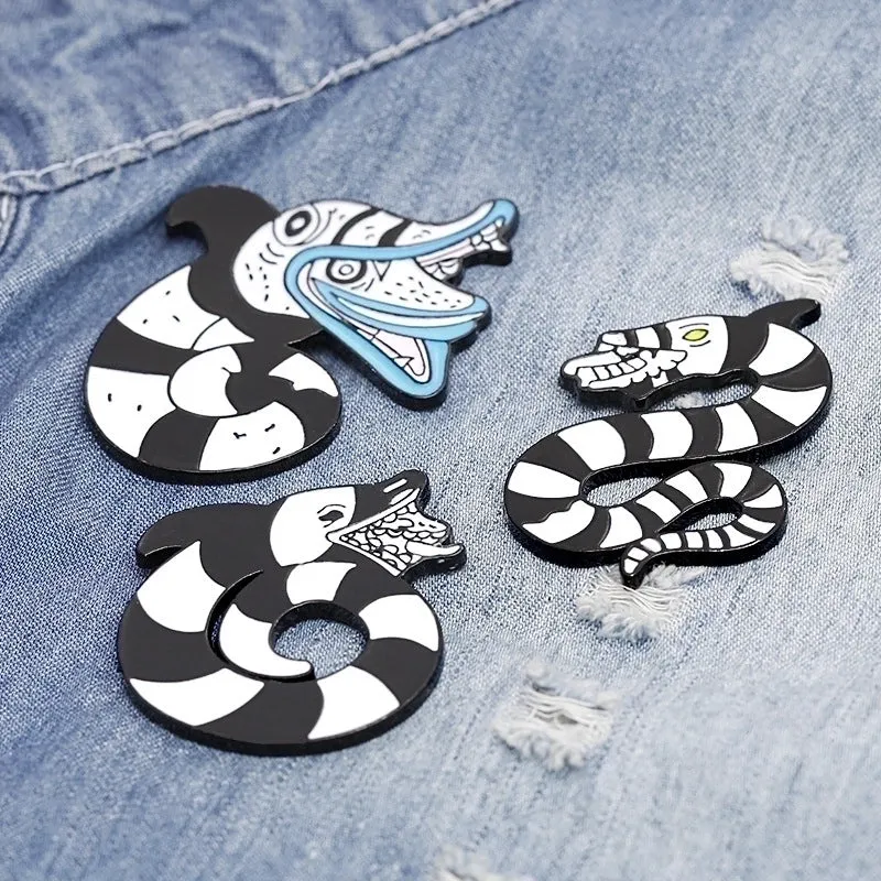 Fashion Pin Snake Alloy Enamel Unisex Brooches