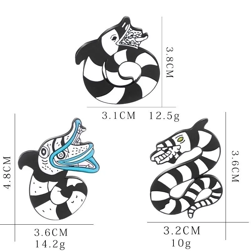 Fashion Pin Snake Alloy Enamel Unisex Brooches