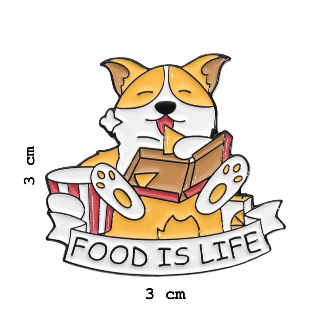 Food Is Life Brooch Enamel Pin