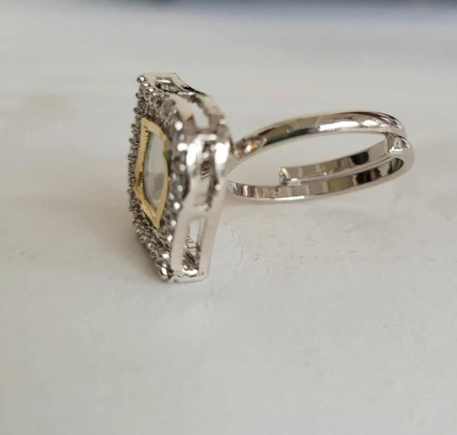 Gemzlane Fusion  Diamond Adjustable Cocktail Rings