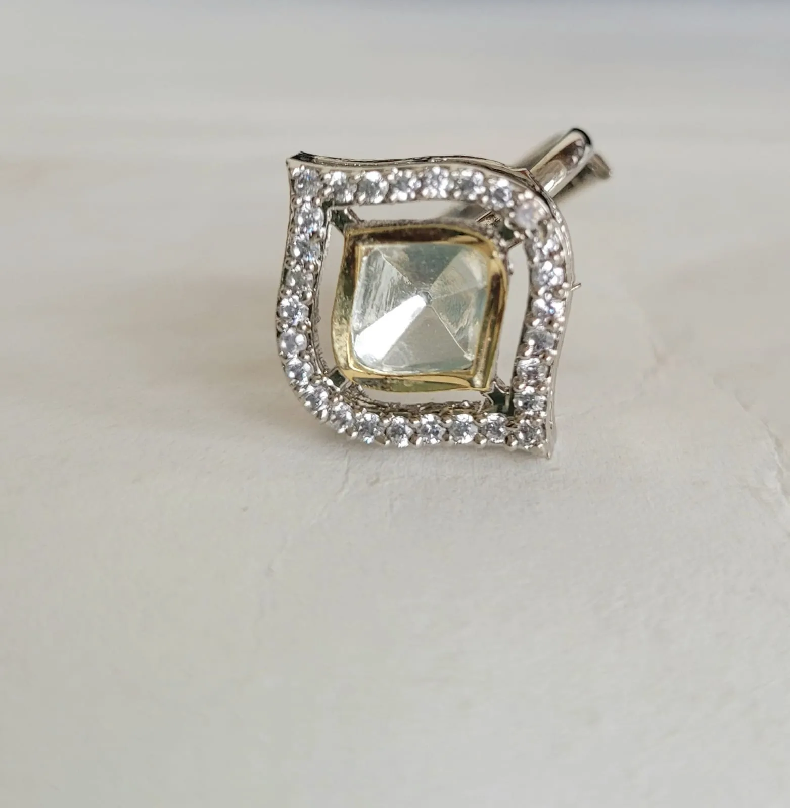 Gemzlane Fusion  Diamond Adjustable Cocktail Rings