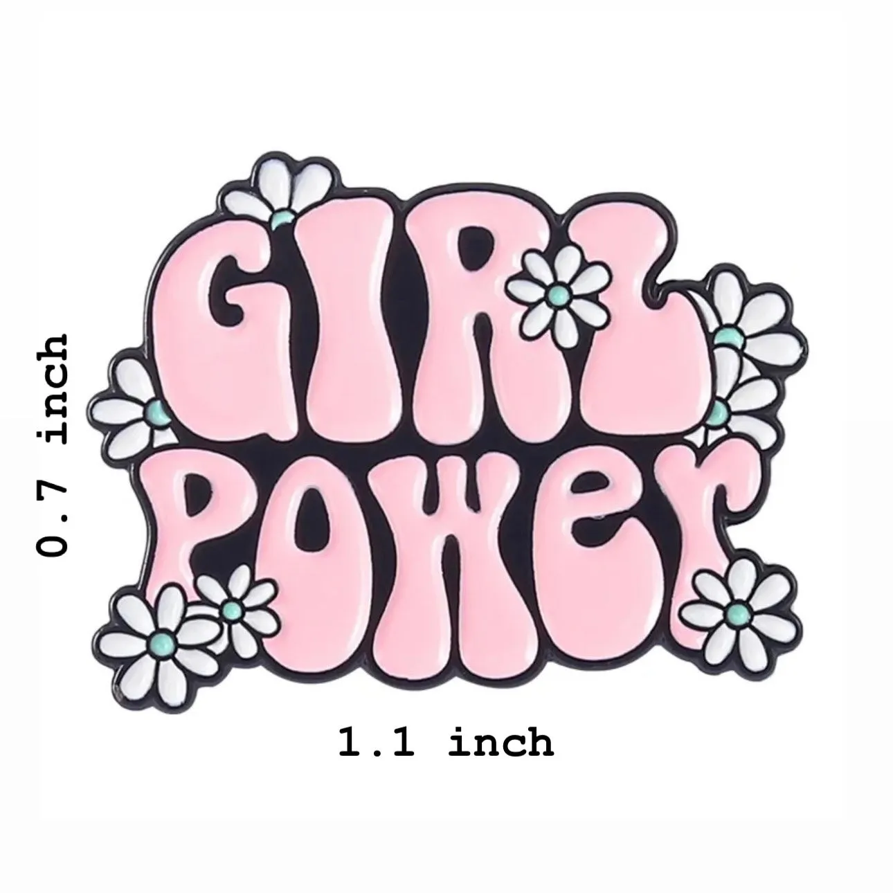 Girl Power Brooch Enamel Pin