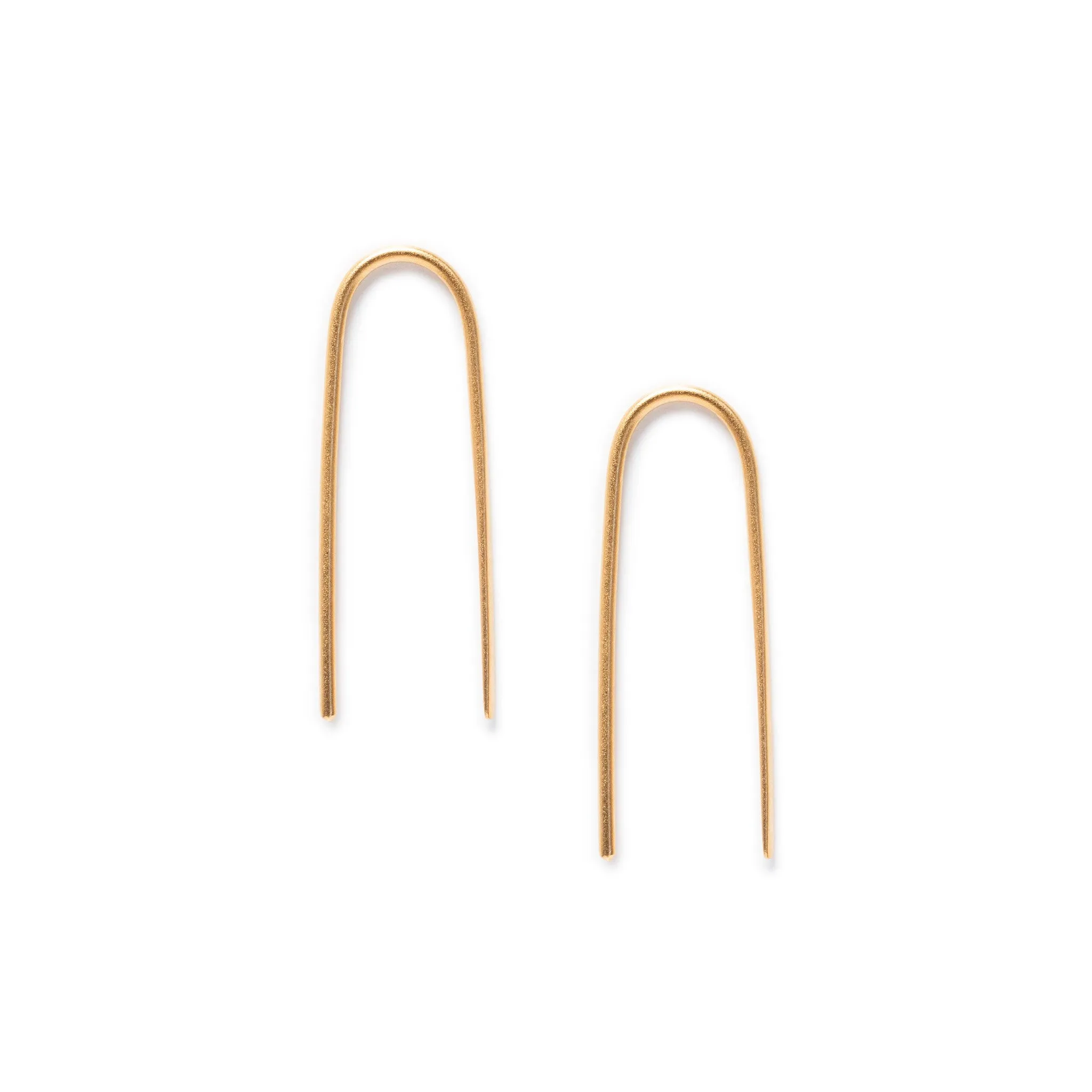 Gold Arc Earrings