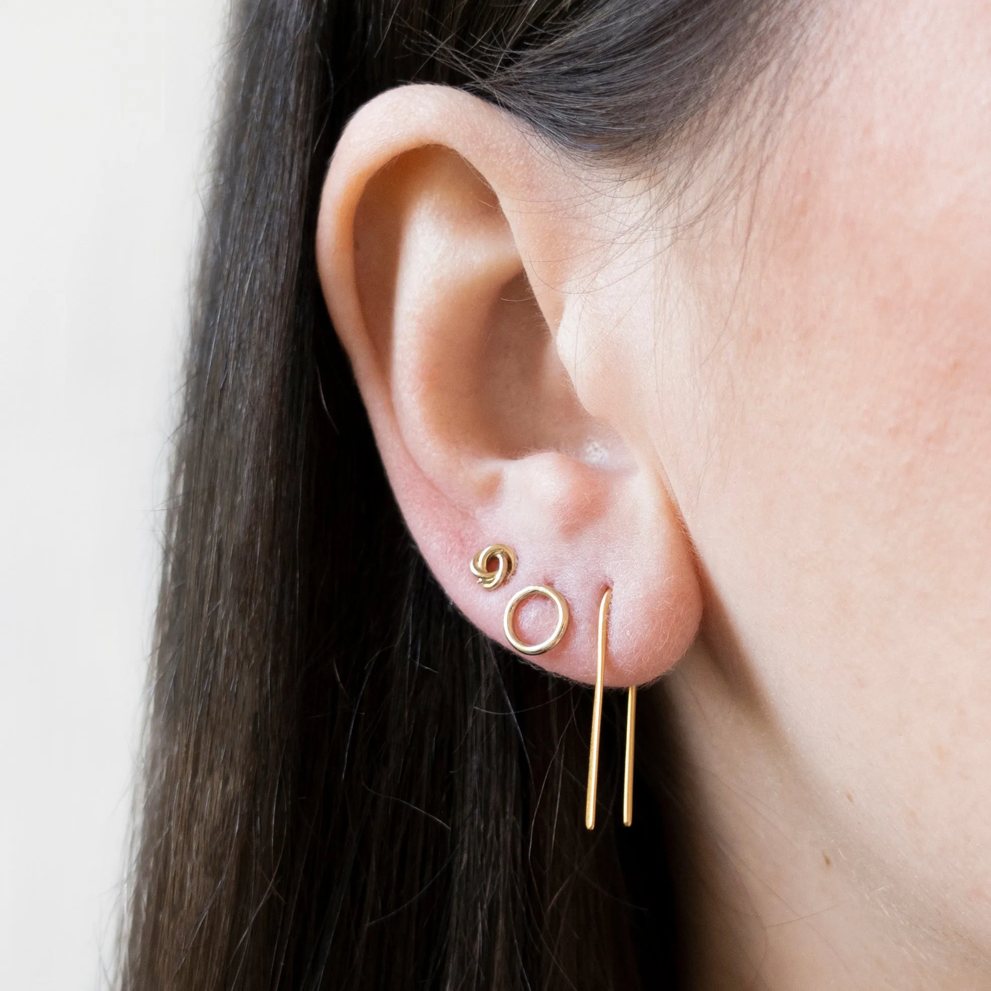 Gold Arc Earrings