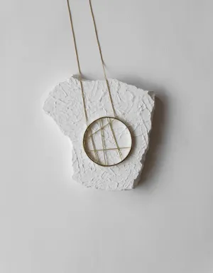 Gold Brass Necklaces- Confused Compass