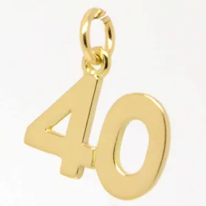 Gold Forty Charm 40