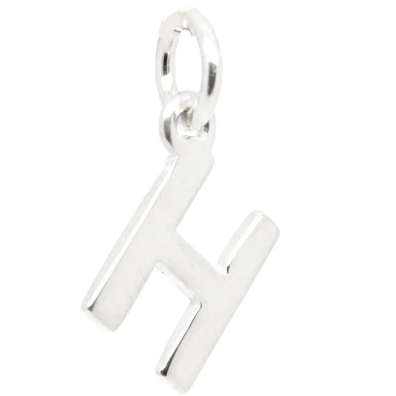 Gold Initial letter H Charm