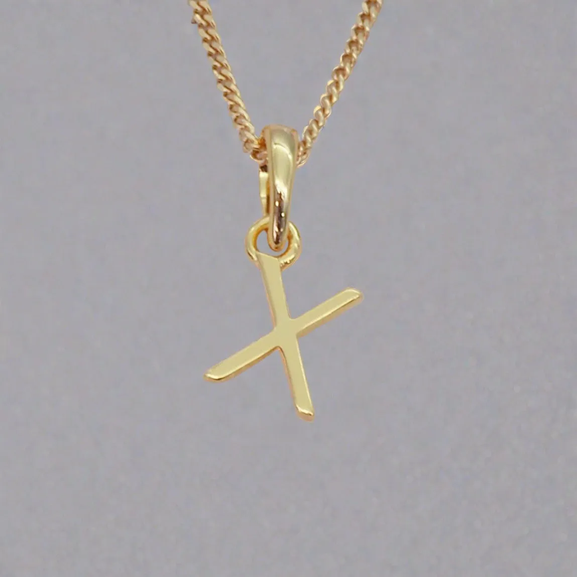 Gold Initial Necklace