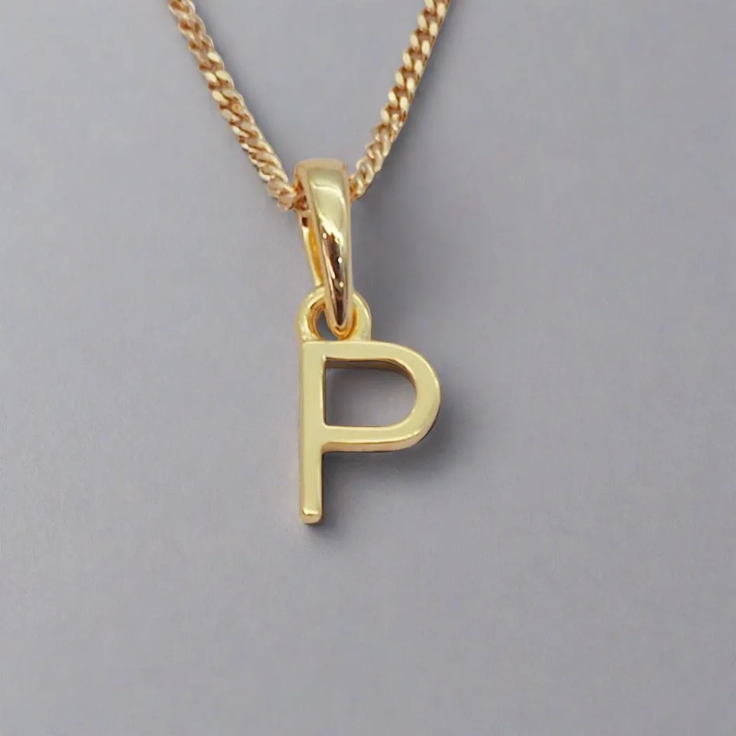 Gold Initial Necklace