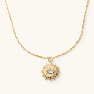 Gold Sunshine Short Necklace