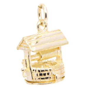 Gold Wishing Well Charm