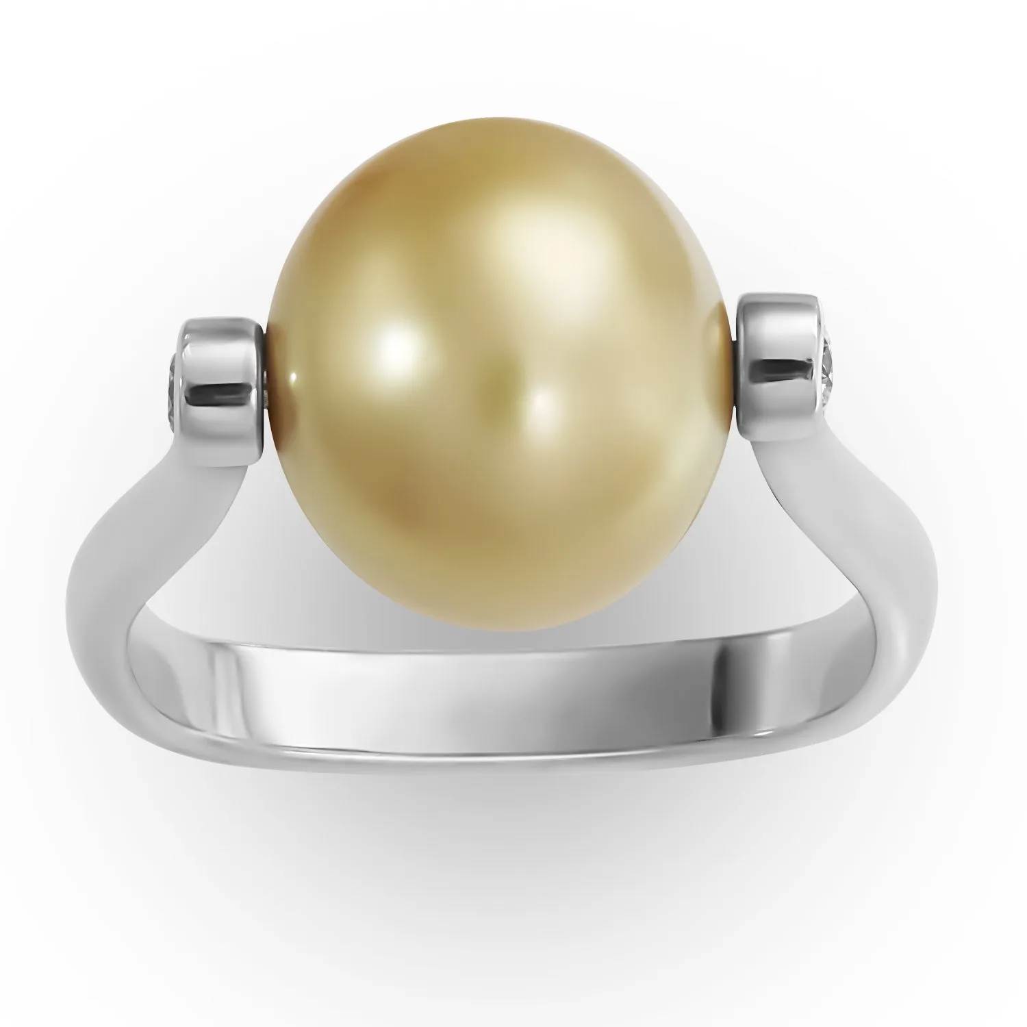 Golden Pearl Ring