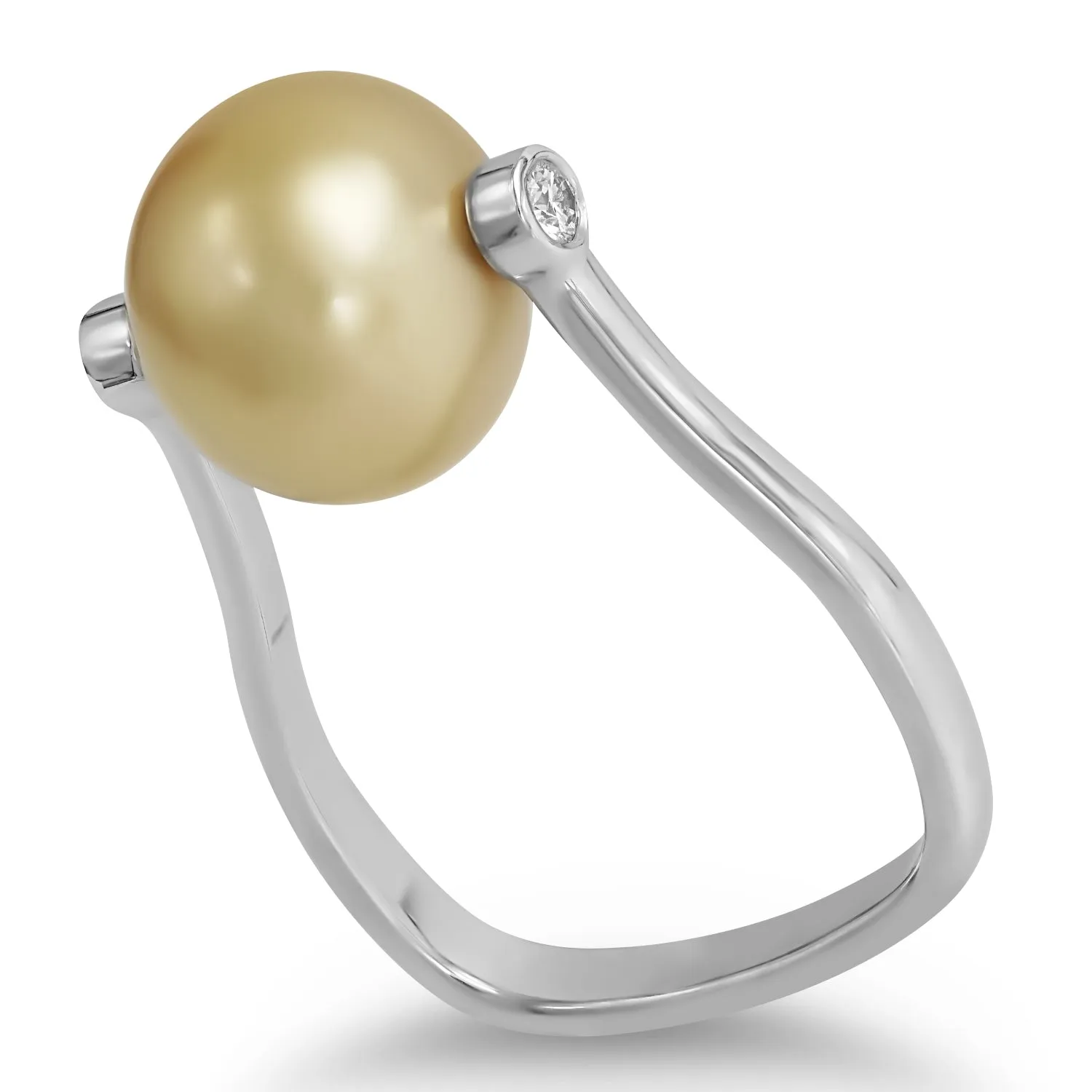 Golden Pearl Ring