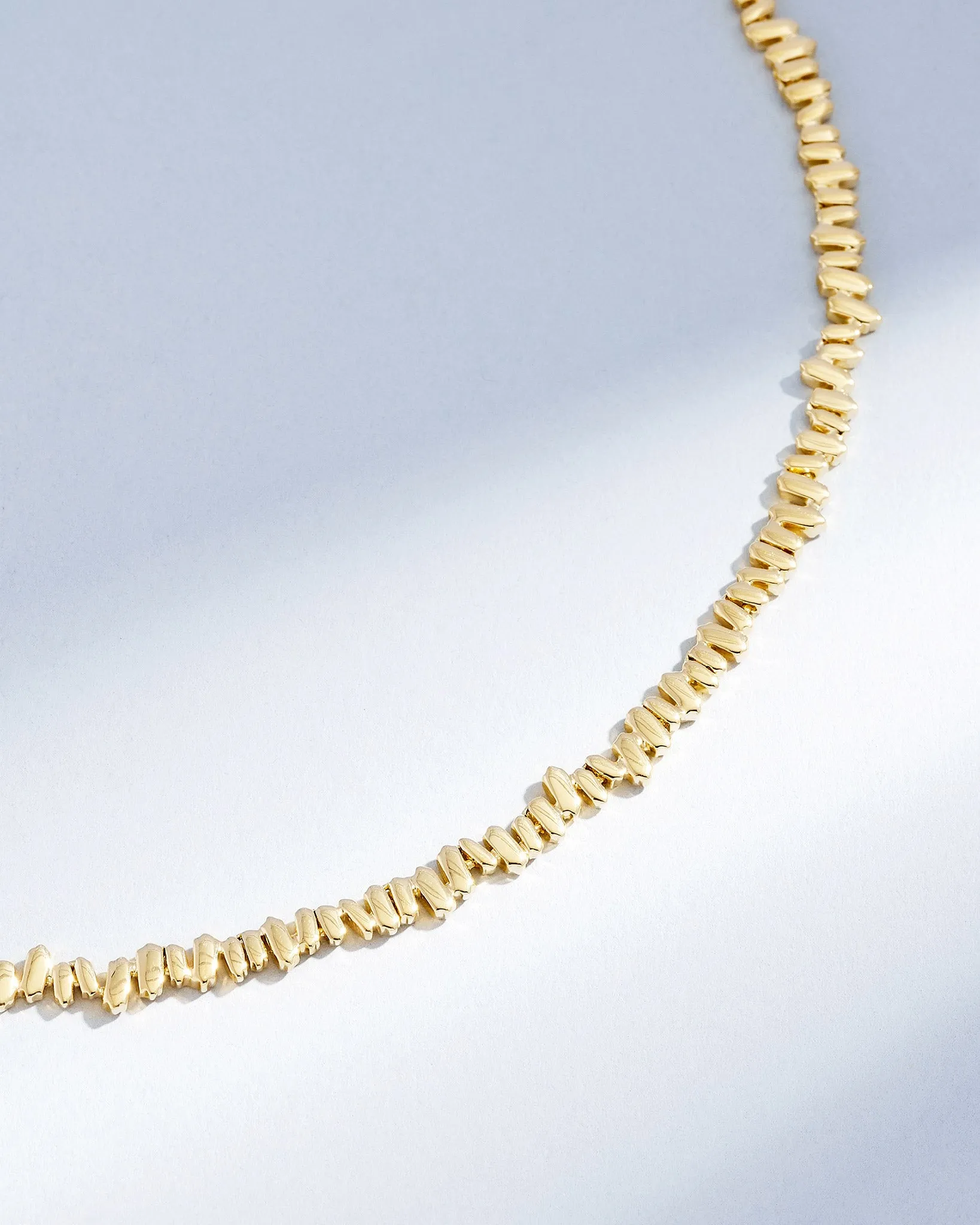 Golden Tennis Necklace