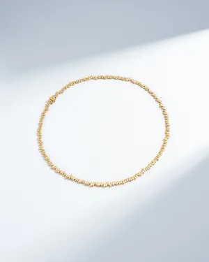 Golden Tennis Necklace