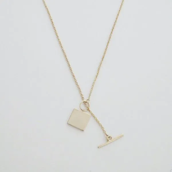 Gwyneth Toggle Charm Necklace