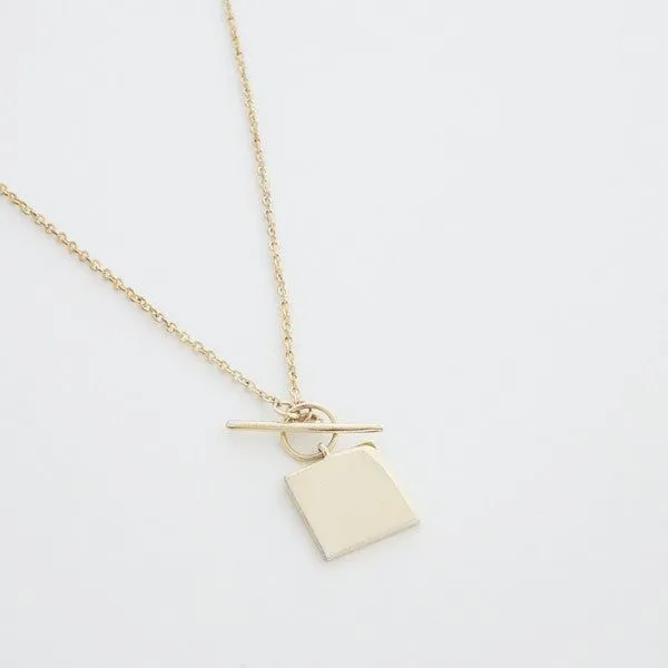 Gwyneth Toggle Charm Necklace