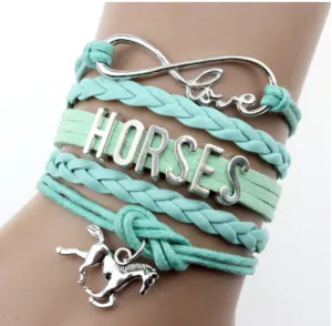 Handmade Multilayer Braided Letter Bracelet