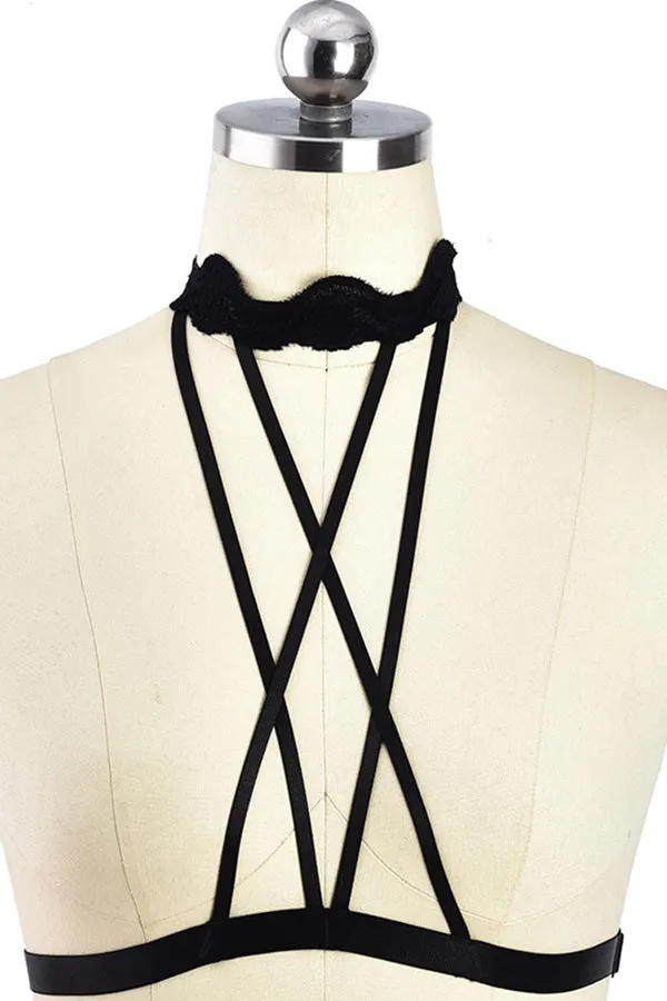 Hanging Neck Cross Elastic Body Harness