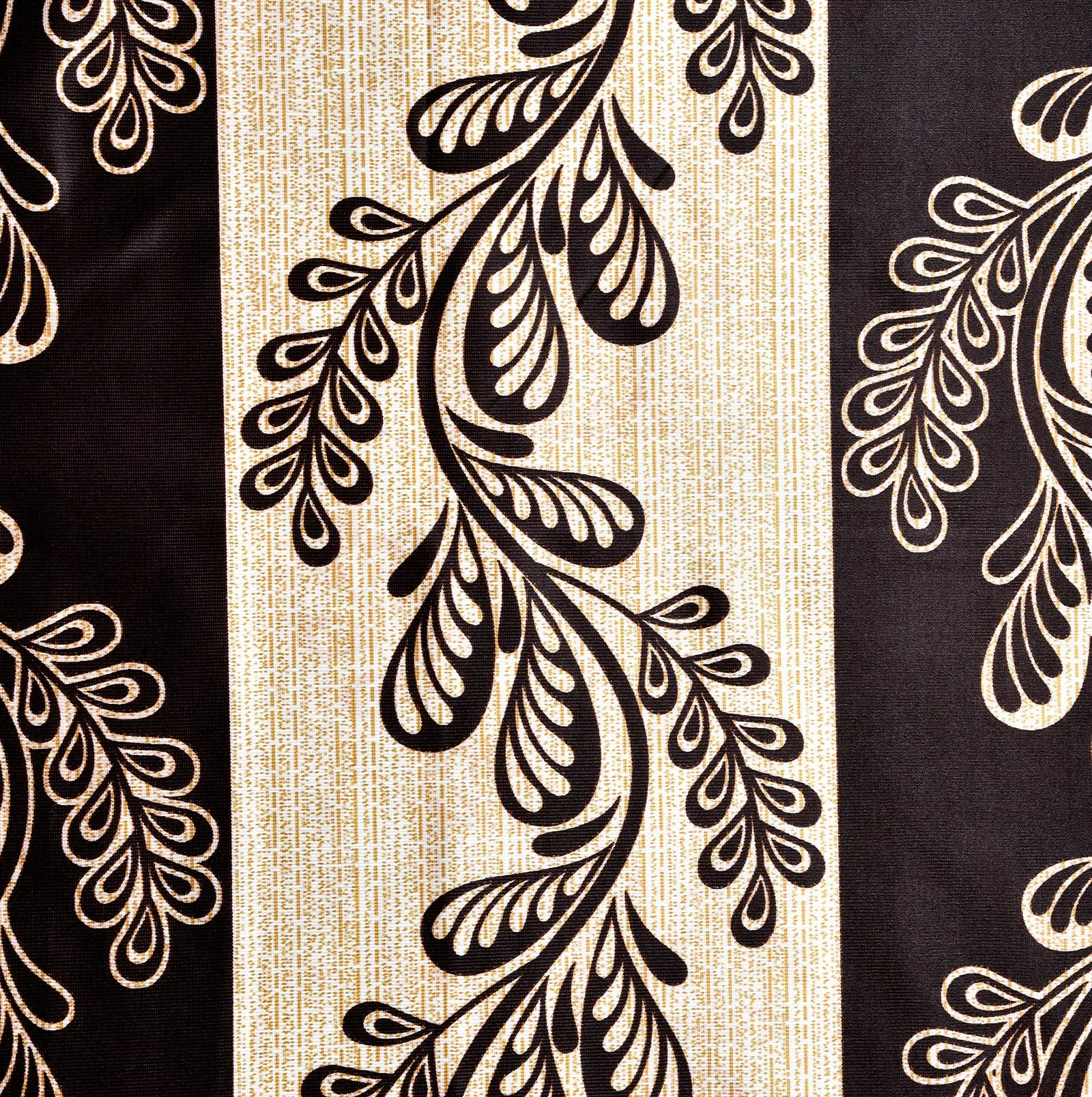 Heart Home Leaf Printed Home Décor Door Curtain with 8 Eyelet, 7 ft (Brown)-Hs43Hearth25598(Polyester_Brown)