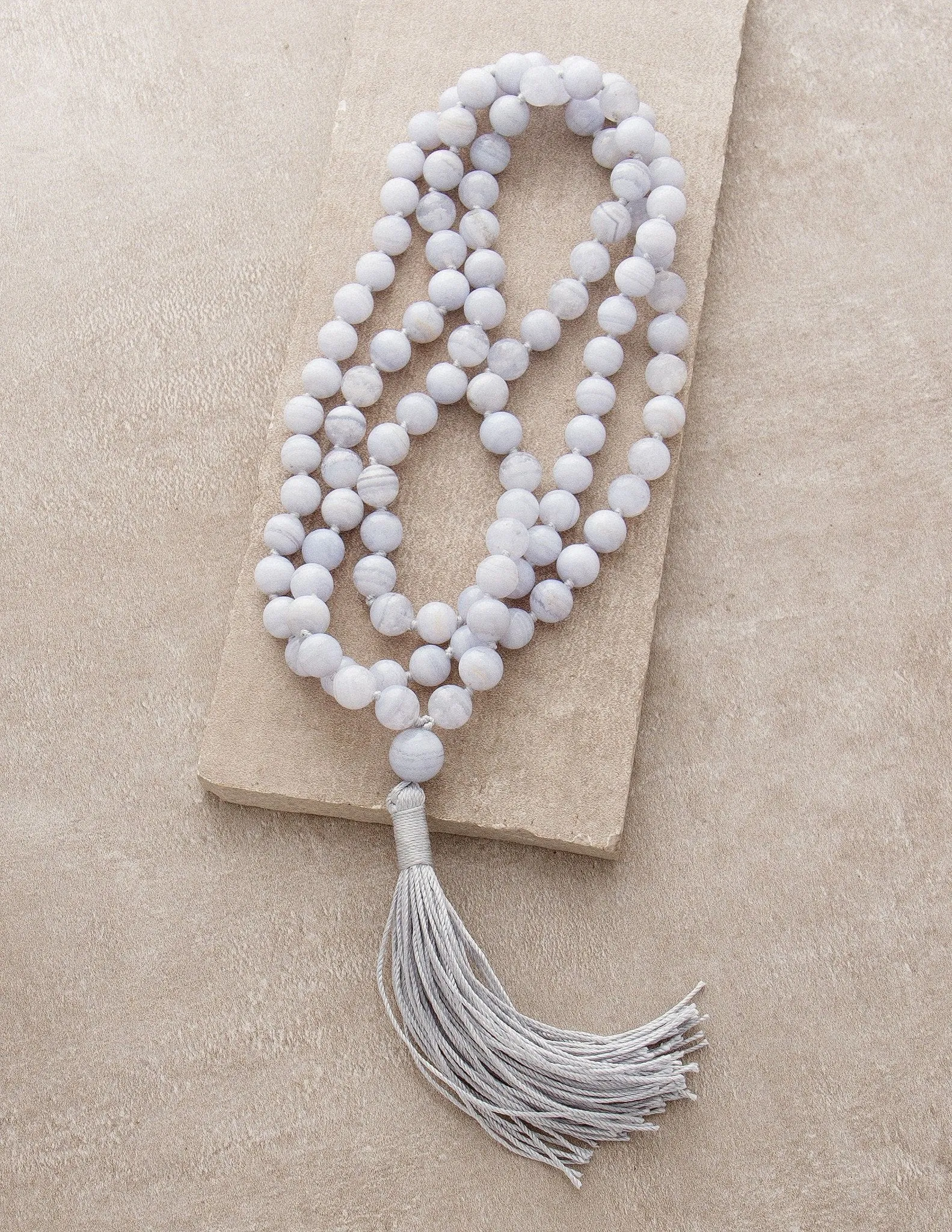 High-Energy Blue Lace Agate Mala