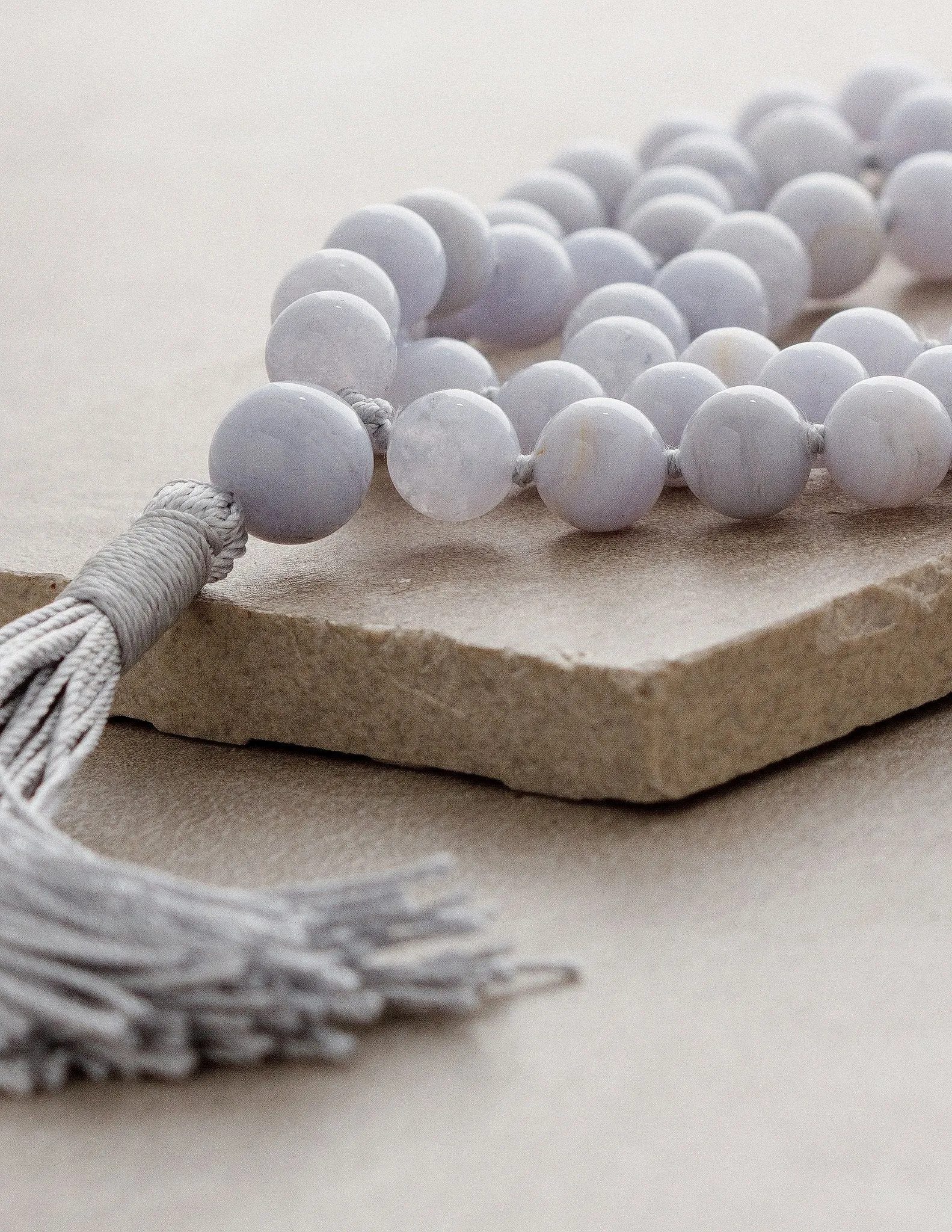 High-Energy Blue Lace Agate Mala