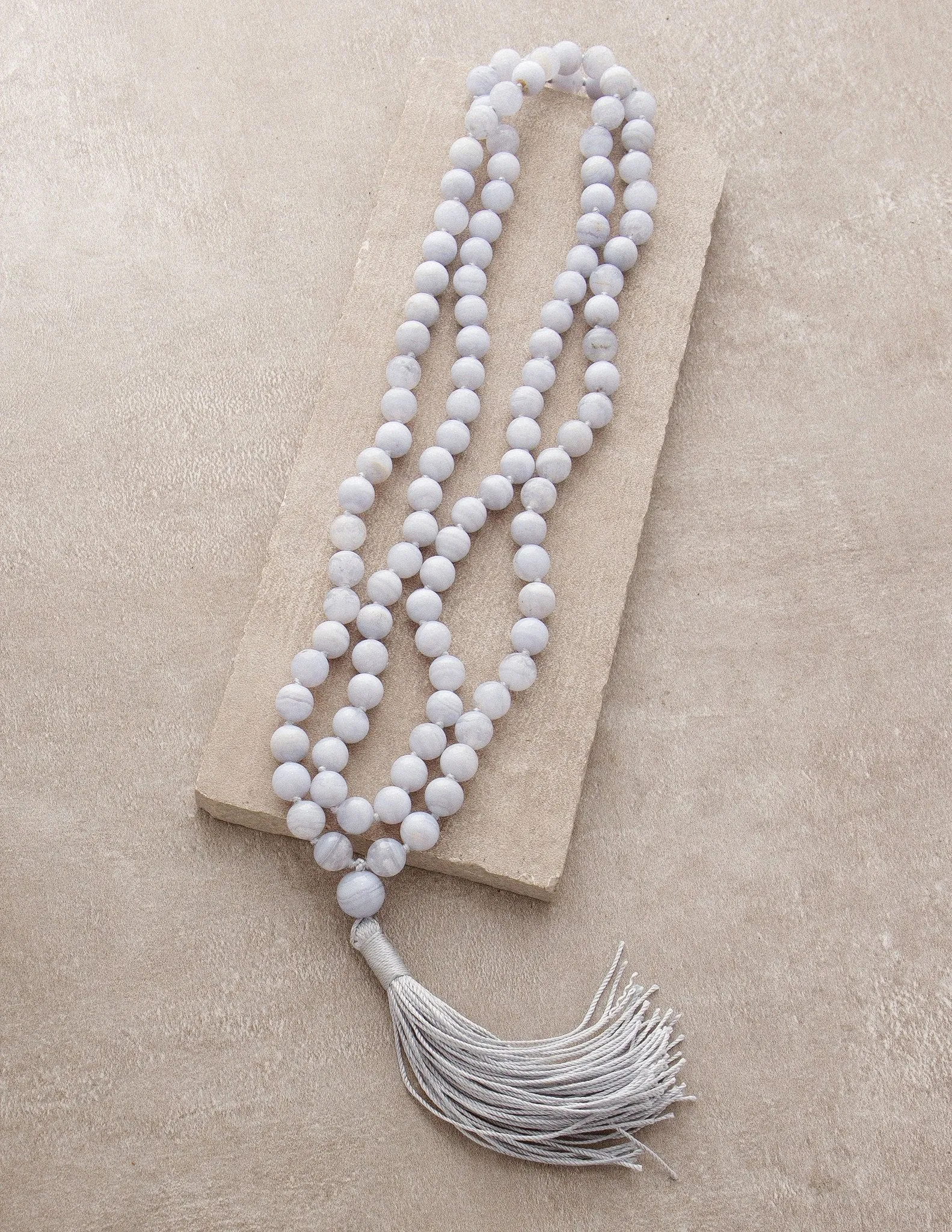 High-Energy Blue Lace Agate Mala