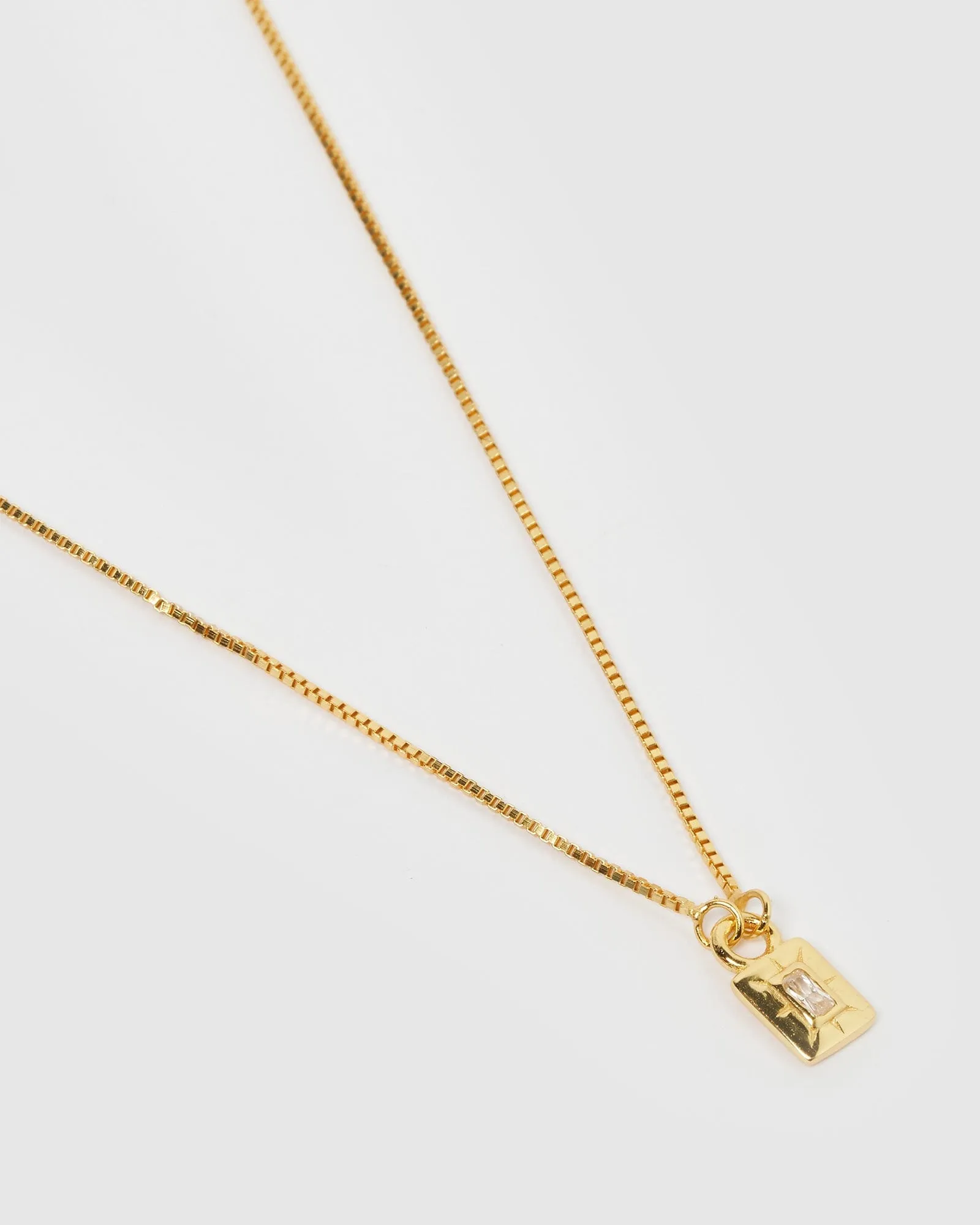 Izoa Cairo Necklace Gold Clear