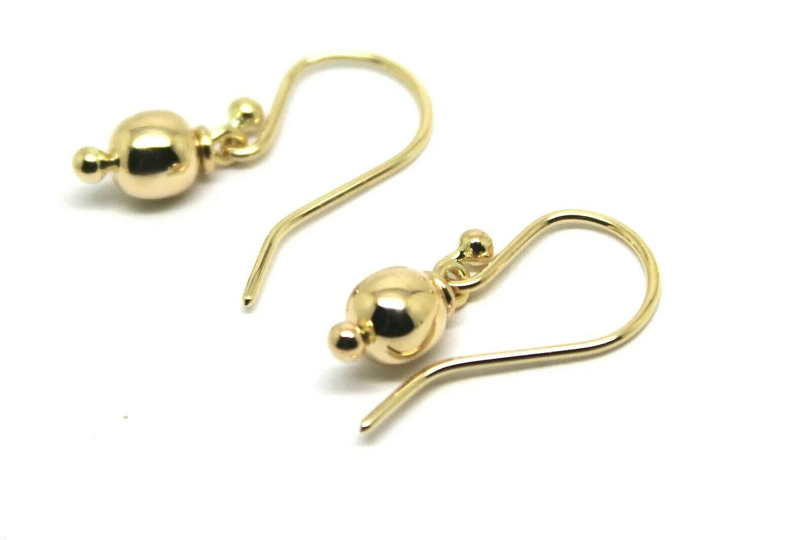 Kaedesigns New Genuine 9ct 9k Yellow, Rose or White Gold 6mm Hook Ball Earrings