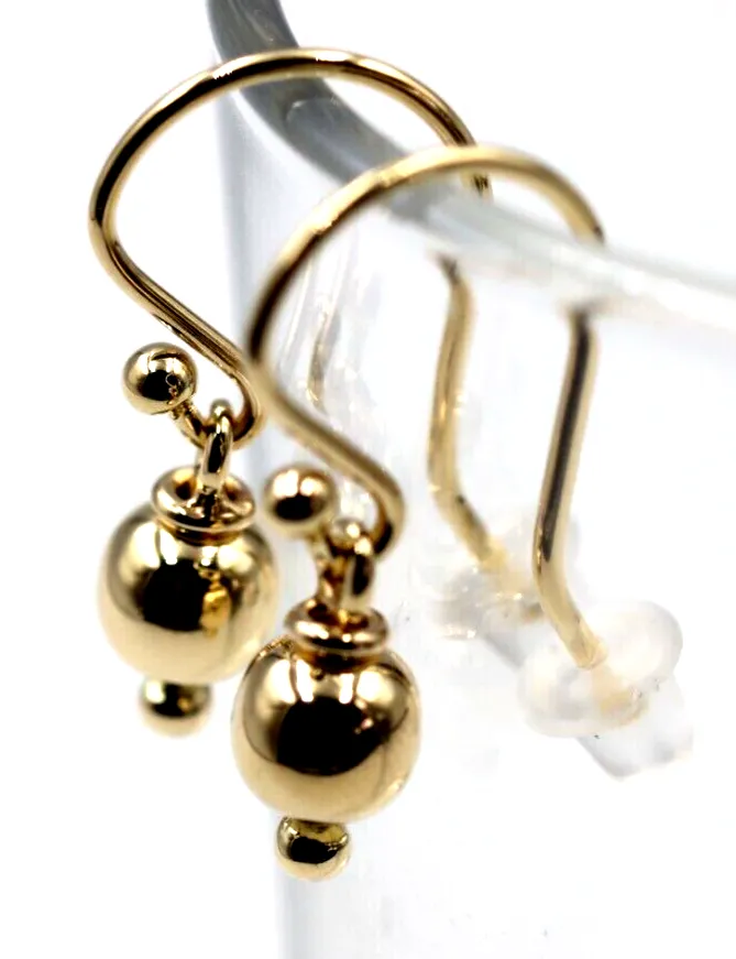 Kaedesigns New Genuine 9ct 9k Yellow, Rose or White Gold 6mm Hook Ball Earrings