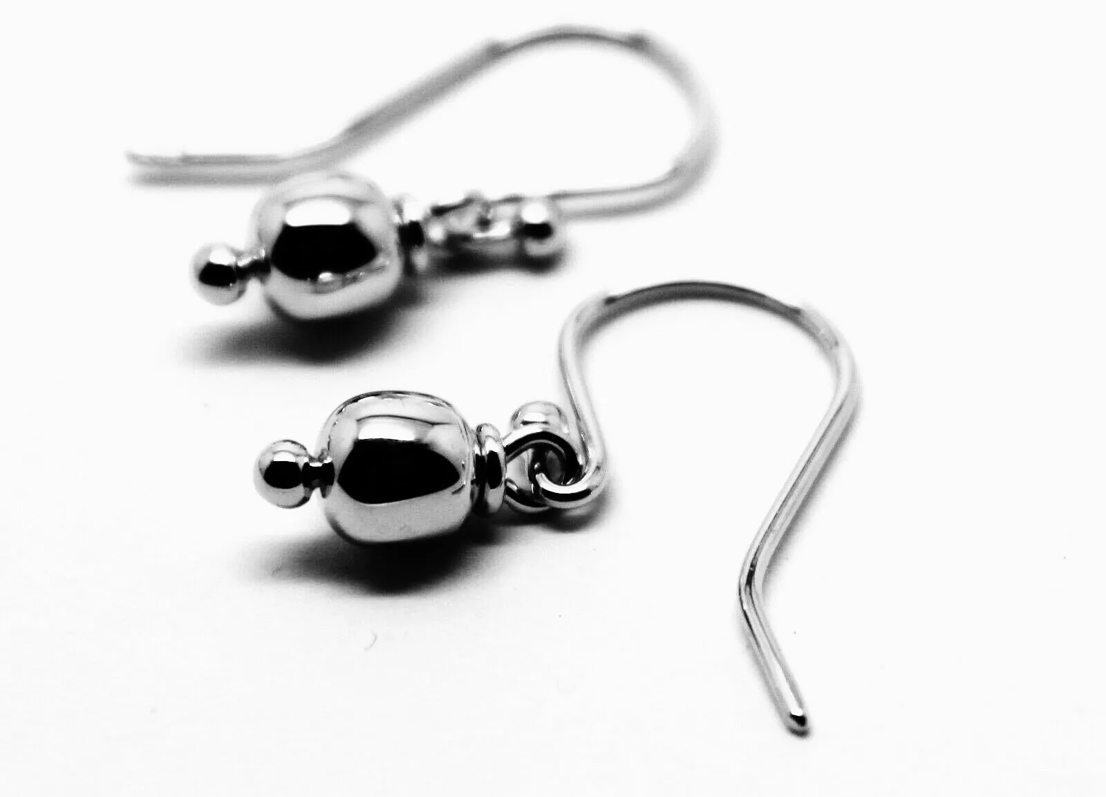 Kaedesigns New Genuine 9ct 9k Yellow, Rose or White Gold 6mm Hook Ball Earrings