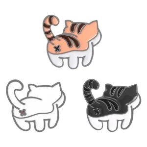 Kitten Bum Enamel Pins