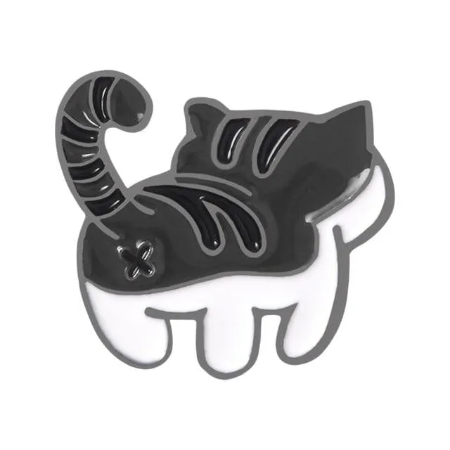 Kitten Bum Enamel Pins