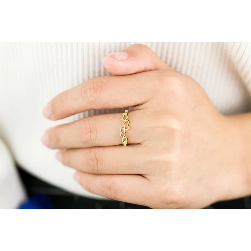 Korea Style Small Love Heart To Heart Rings